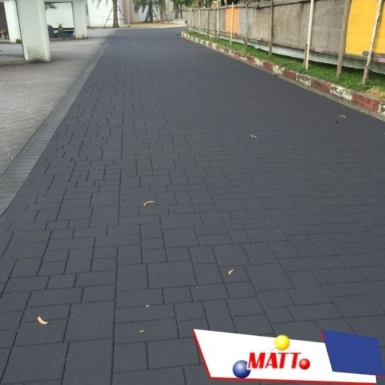 รับทำ Stamped Asphalt - รับติดตั้งพื้นอีพ็อกซี่พียู - แมทท์ เคมมี่